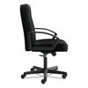 Hon Basyx Executive Chair, Plastic, Fixed Arms, Black VL601VA10T